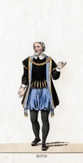 Griffith, costume design for Shakespeare's play, Henry VIII, 19th century. Artist: Unknown