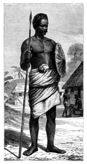 'Malagasy Warrior', 19th century.Artist: Gerome Staal