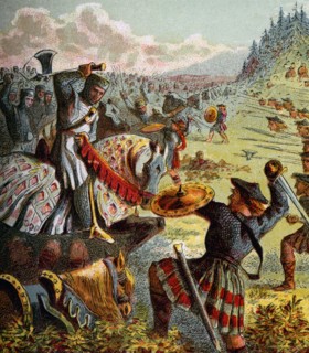 'Edward I Attacks Scotland', (c1850). Artist: Unknown
