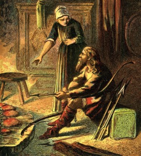 'King Alfred And The Cakes', (c1850). Artist: Unknown