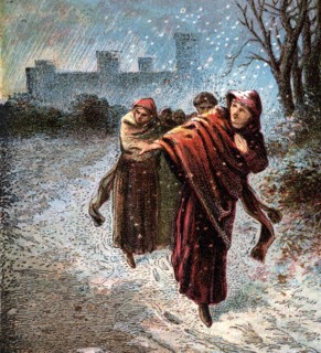 'Flight Of The Empress Maude', 12th century, (c1850). Artist: Unknown