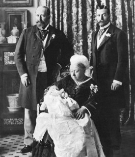 The future King Edward VIII's christening day, 16 July 1894. Artist: Unknown