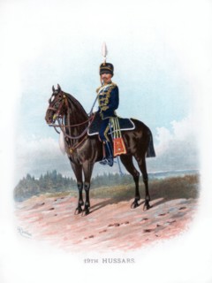 '19th Hussars', 1890.Artist: R Simkin