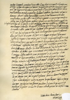Letter from Mary Queen of Scots to Queen Elizabeth I, Sheffield, 29 October 1571.Artist: Mary Queen of Scots