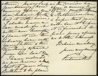 Letter from Queen Victoria to Mary Augusta Gordon, Windsor Castle, 16th March 1885. Artist: Queen Victoria