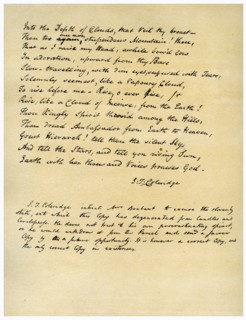Hymn before Sunrise in the Vale of Chamouny , first printed in 1802.Artist: Samuel Taylor Coleridge