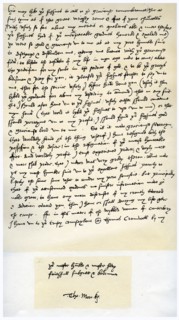 Letter from Sir Thomas More to Henry VIII, 5th March 1534.Artist: Sir Thomas More