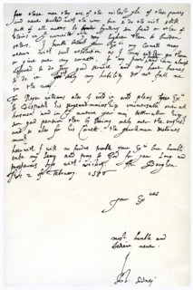Letter from Sir Philip Sidney to Robert Dudley, Earl of Leicester, 2nd February 1586.Artist: Sir Philip Sidney