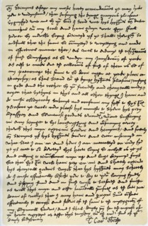 Letter from Thomas Wolsey, Archbishop of York to Dr Stephen Gardiner, February or March 1530.Artist: Cardinal Thomas Wolsey