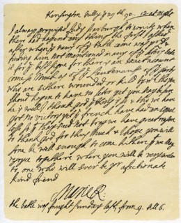 Letter from Queen Mary II to Frances Lumley, 29th July 1692.Artist: Queen Mary II