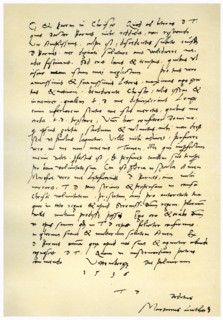 Letter from Martin Luther to Thomas Cromwell, 9th April 1536. Artist: Martin Luther