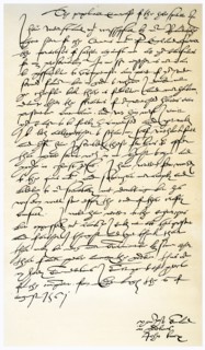 Letter from John Knox to Sir Nicholas Throgmorton, 6th August 1561.Artist: John Knox