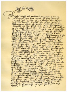 Letter from Lady Jane Grey to William Parr, 10th July 1553.Artist: Lady Jane Grey