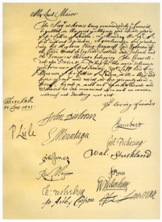 Letter to the Lord Mayor of London, 17th December 1653.Artist: Edward Montagu, 2nd Earl of Manchester