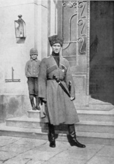 Grand Duke Michael Alexandrovich of Russia in cossack uniform, 1917. Artist: Unknown