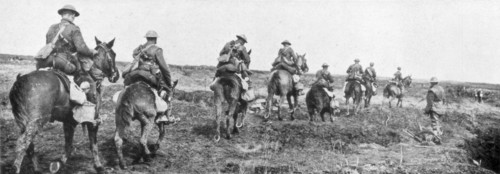 Canadian cavalry, Vimy, France, First World War, April 1917. Artist: Unknown