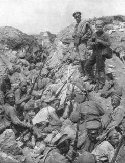 Russian troops waiting for the signal, Ternopil, Ukraine, First World War, 1 July 1917. Artist: Unknown