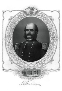 Ambrose Burnside, Union Army general in the American Civil War, 1862-1867.Artist: G Stodart