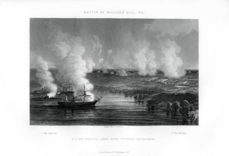 The Battle of Malvern Hill, Virginia, 1 July 1862 (1862-1867). Artist: Unknown