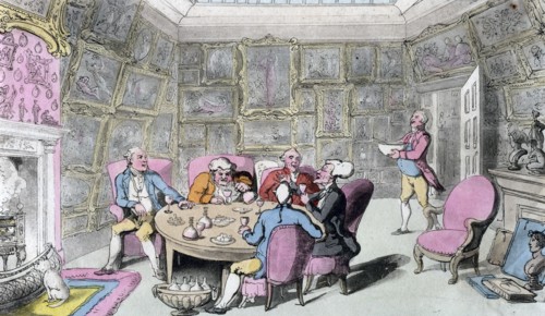 Doctor Syntax with My Lord, early 19th century.Artist: Thomas Rowlandson