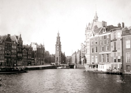 Canal, Amsterdam, 1898.Artist: James Batkin