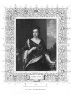 Anne, Queen of Great Britain, (19th century).Artist: J Cochran