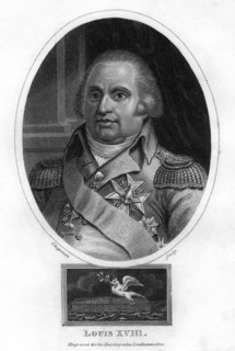 Louis XVIII, King of France, 1820.Artist: J Chapman