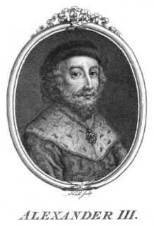 Alexander III, King of Scotland.Artist: Hall