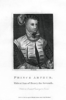 Prince Arthur, Prince of Wales, eldest son of Henry VII, (1795).Artist: Barrett