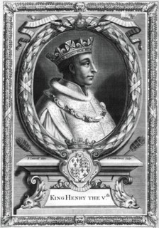 Henry V, King of England.Artist: P Vanderbanck