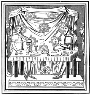 Louis of Taranto instituting the Order of the Holy Ghost, 14th century, (1870). Artist: Unknown
