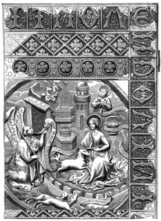 The mystical chase of the unicorn, which has taken refuge in the lap of the virgin, 15th century, (1 Artist: Unknown