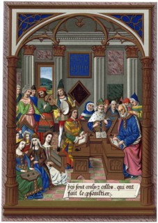 'King Rene and his Musical Court', 15th century, (1870).Artist: Firmin, Didot & Co