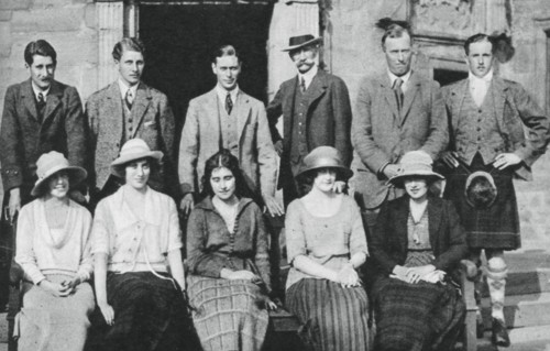 The Duke of York with the Earl of Strathmore's shooting party, Scotland, 1921. Creator: Unknown.