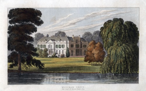 Mitcham Grove, Surrey, the seat of Henry Hoare, c1827. Artist: Unknown