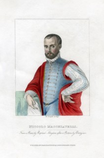 Niccolo Machiavelli, Italian Renaissance political philosopher.Artist: R Cooper