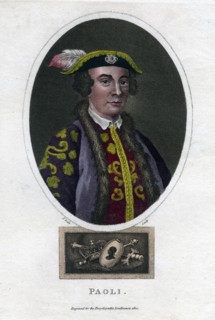 Pascal Paoli, 18th century Corsican general and patriot, (1820).Artist: Thomas Dale