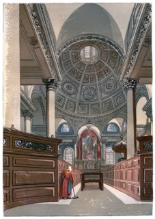 St Stephen's, Walbrook, c1850. Artist: Unknown