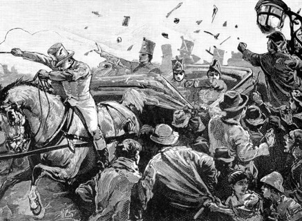 Riots in Montreal, Canada, 1849, (1900). Artist: Unknown