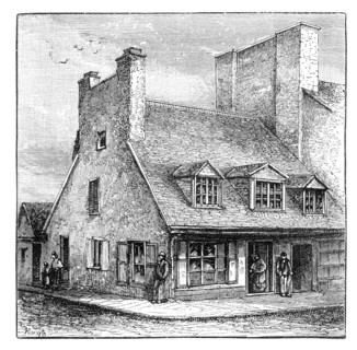 Old French house, Quebec, Canada, 1900. Artist: A Forsyth