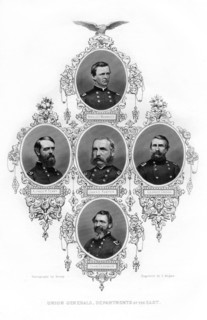 Union Civil War generals of the departments of the east, 1862-1867.Artist: J Rogers