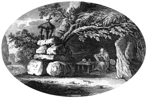 'The Ancient Hermits', c19th century. Artist: Unknown