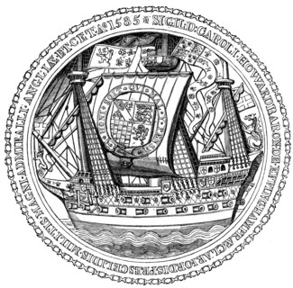 Seal and Autograph of the Lord High Admiral, Charles, Lord Howard of Nottingham, 1585. Artist: Unknown