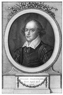 William Shakespeare, English poet and playwright, (1820). Artist: John Hall