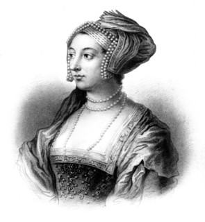 Anne Boleyn, second wife of Henry VIII, (19th century).Artist: S Freeman