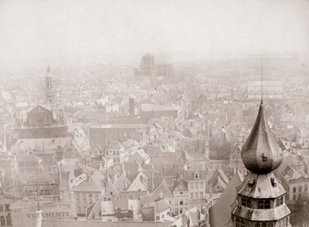 Antwerp skyline, 1898.Artist: James Batkin