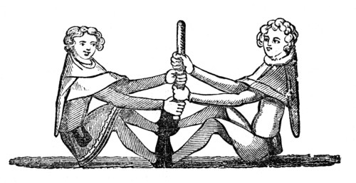 Human Quintain contest, (1833). Artist: Unknown