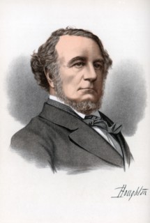 Richard Monckton Milnes, 1st Baron Houghton, English poet and politician, c1890.Artist: Cassell, Petter & Galpin