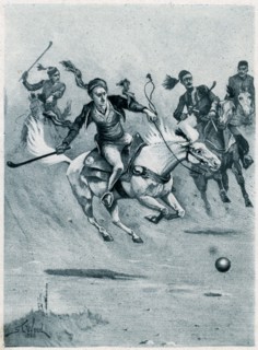 Game of polo, 1888. Creator: Stanley Llewellyn Wood.