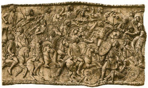 Moorish calvalry under Lusius Quietus fighting against the Dacians, (1902). Artist: Unknown